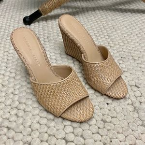 Veronica Beard | Dali Raffia Wedge Sandal